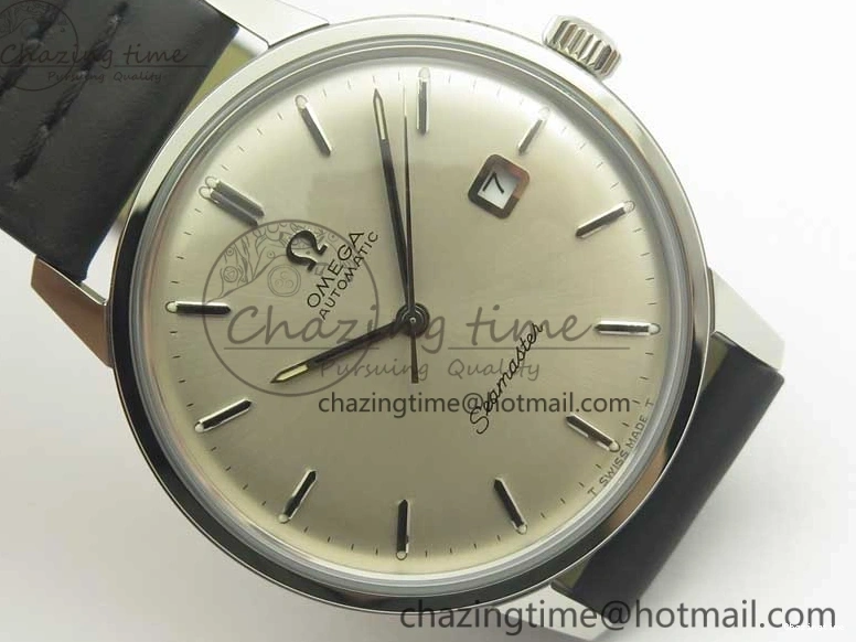 1226 Seamaster 30 1962 date SS TW Best Edition White Dial Silver Markers On Black Leather Strap MIYOTA Fashionable 8021
